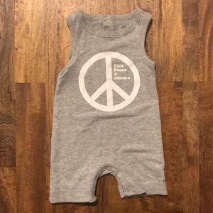 “Give Peace A Chance” Sleeveless Romper